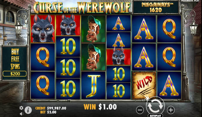 Curse of the Werewolf Megaways